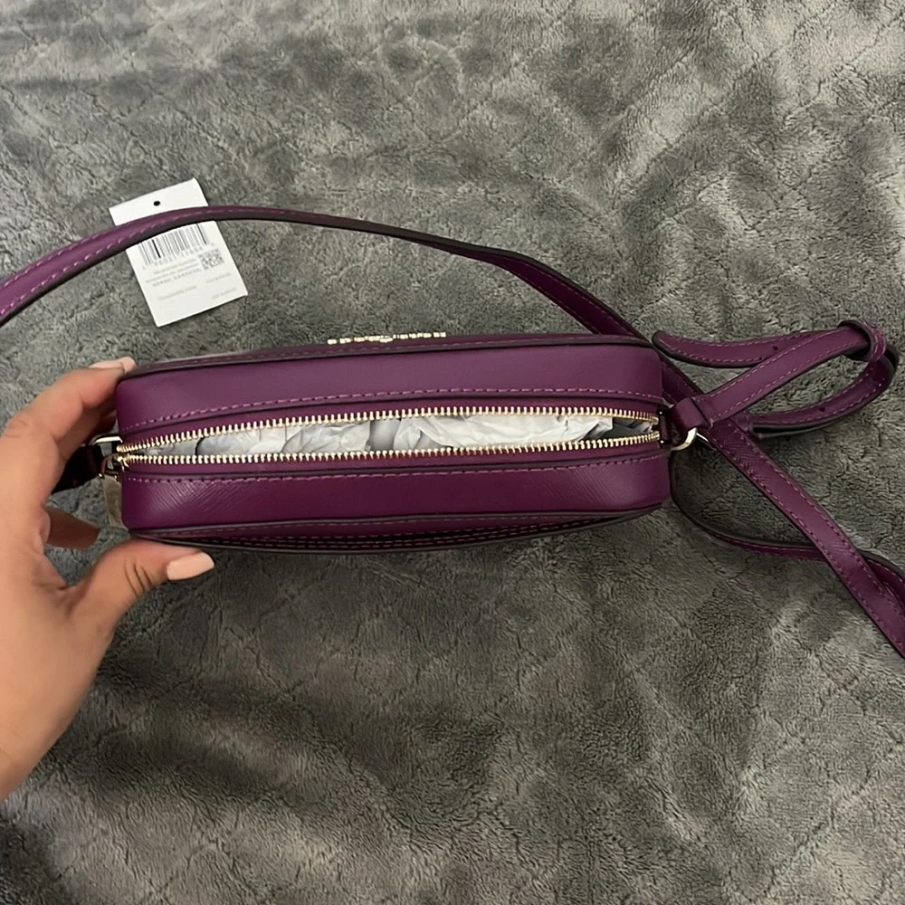 kate spade purple leather crossbody bag